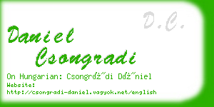 daniel csongradi business card